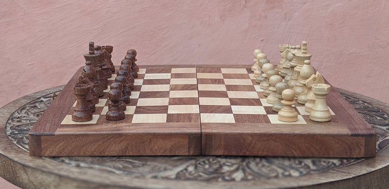 Handmade European Signature Wooden Chess Set